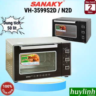Lò nướng điện đối lưu Sanaky VH-5099S2D/N2D - 50 lít - 2000W - 6 chức năng