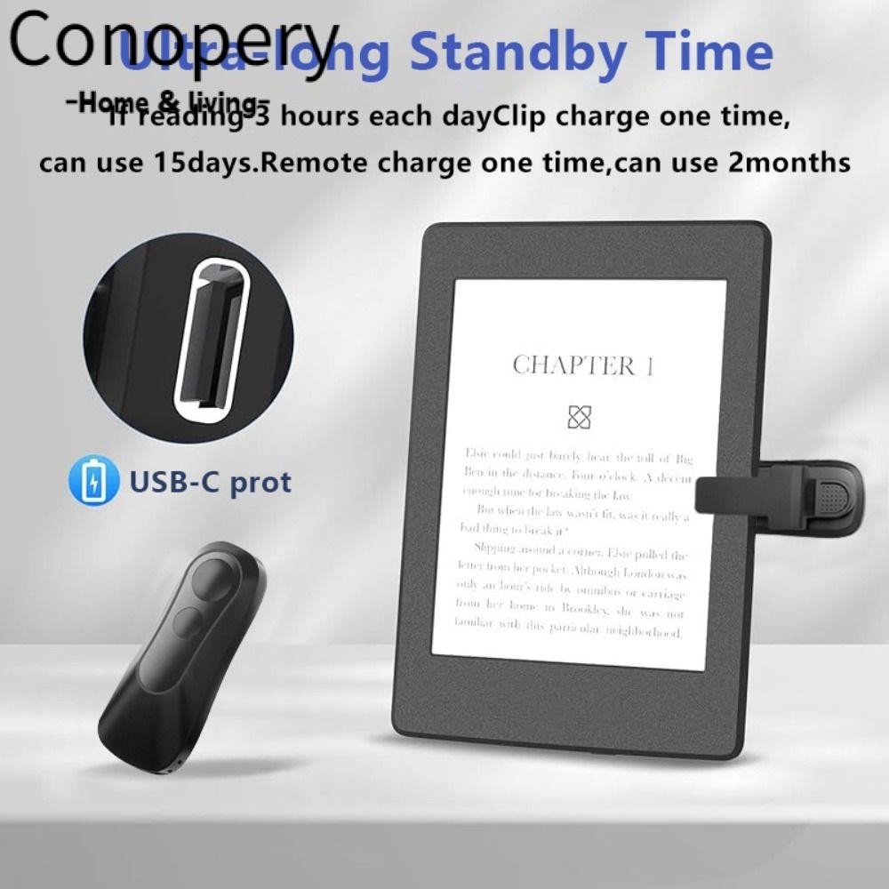 Conopery RF Remote Page Turner, có dây đeo tay Điều khiển từ xa thực tế Clicker, Black Smart Wireles