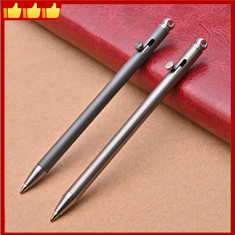 Bút titan nhẹ Công cụ Edc nhỏ gọn Dụng cụ viết di động bằng titan để mang theo ngoài trời hàng ngày 