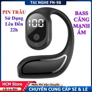Tai Nghe Bluetooth 5.3 FN-98 PIN TRÂU Sử Dụng Lên Đến 20H, Nghe Nhạc Bass Mạnh Ấm, Đàm Thoại 2 Chiều