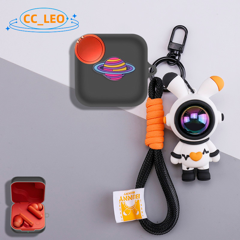 Case for CMF By Nothing Buds 2 CMF Buds2 Plus Silicone Soft Case Cartoon Piggy Dinosaur Keychain Pen