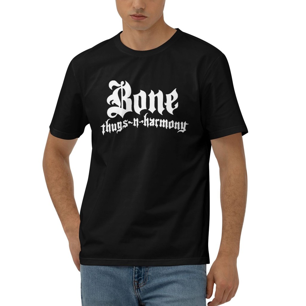 Bán chạy mùa hè: Áo thun bông cổ điển với logo Bone Thugs-N-Harmony và Eazy-E