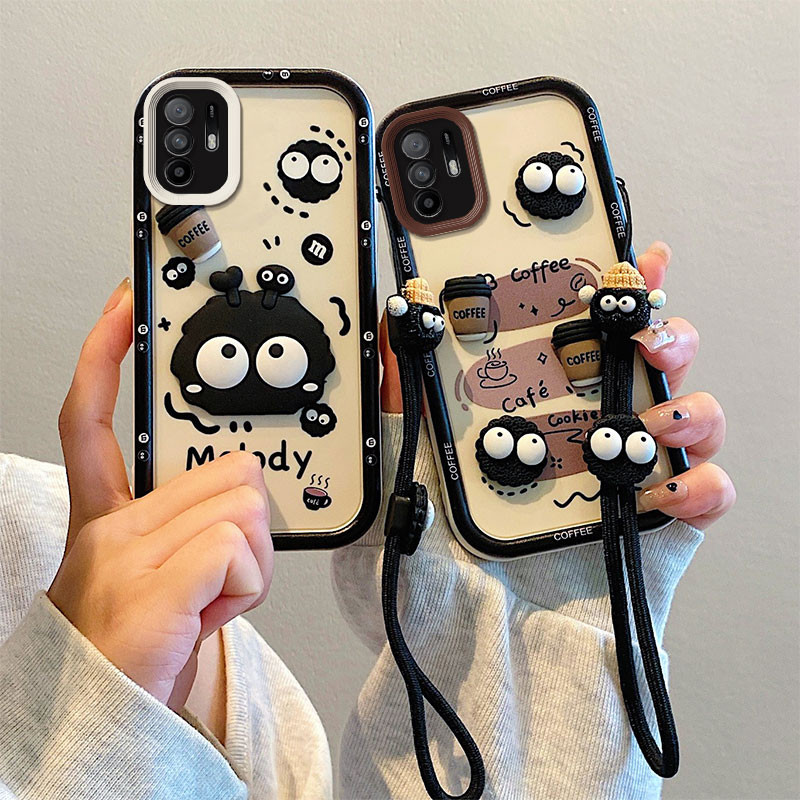 ốp lưng Oppo Reno 6Z 5G Oppo Reno6 6 Z 5G tpu silicone dây buộc thời trang búp bê ốp lưng điện thoại