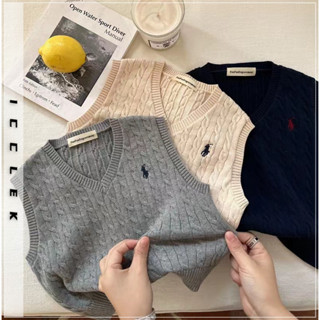 ICCLEK áo gile cho bé áo len bé trai áo phao gile cho bé gile len cho bé chất lượng thời trang thoải mái 2024 NEW STYLE KMJ24B043W 45Z241106