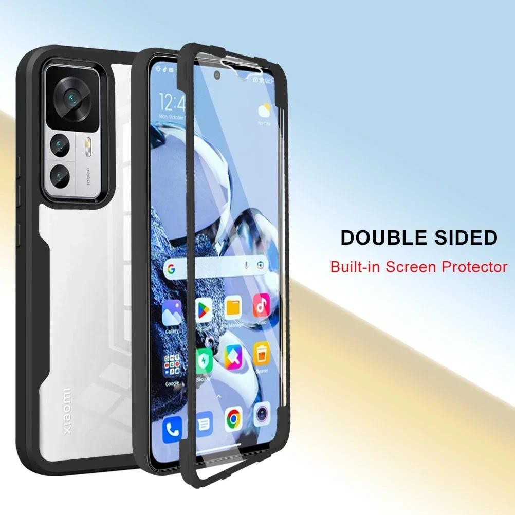 Dành Cho Xiaomi Mi 12 12S 12T Pro 12X Lite Redmi K50 Ultra Ốp Lưng 360 Độ Bảo Vệ Toàn Diện Vỏ Silicon Lỏng