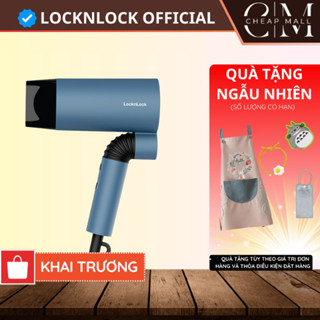 Máy sấy tóc Hair Dryer LocknLock 1600W Chính hãng 2 chế độ nóng, mát, Màu xanh ENA166BLU - CHEAPMALL