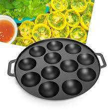 [Đủ size][Kèm nắp] Khuôn Bánh Khọt Chống Dính Đủ Size  Kèm Nắp Đậy Dùng cho mọi gia đình