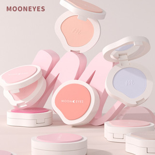 MOONEYES Má hồng màu tím trang điểm tông màu tự nhiên Phấn má hồng sáng lâu trôi