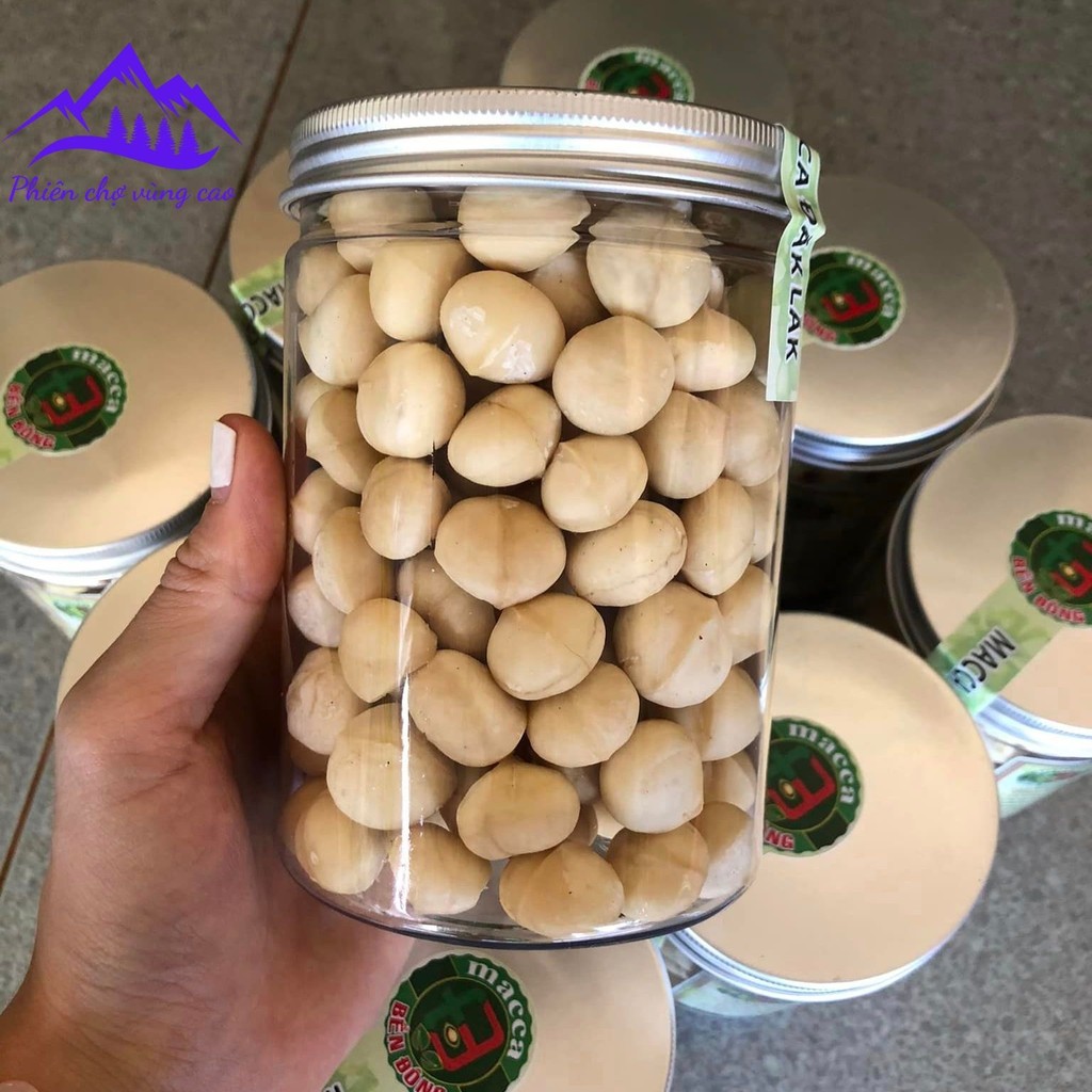 Nhân macca hữu cơ Lai Châu nguyên hạt đã tách vỏ sấy khô từ macca tươi. Mắc ca, mac ca sống không vỏ