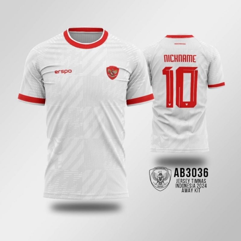 Áo thun đội tuyển quốc gia Indonesia AFC WORLD CHẤT LƯỢNG CUP Người chiến thắng số 2024 Sân khách AB