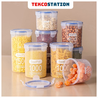 Hộp Nhựa Tròn Đựng Thực Phẩm Có Nắp Đậy 600-800-1000-1500ML - Hộp Đựng Đồ Khô, Ngũ Cốc, Gia Vị, Đồ Ăn