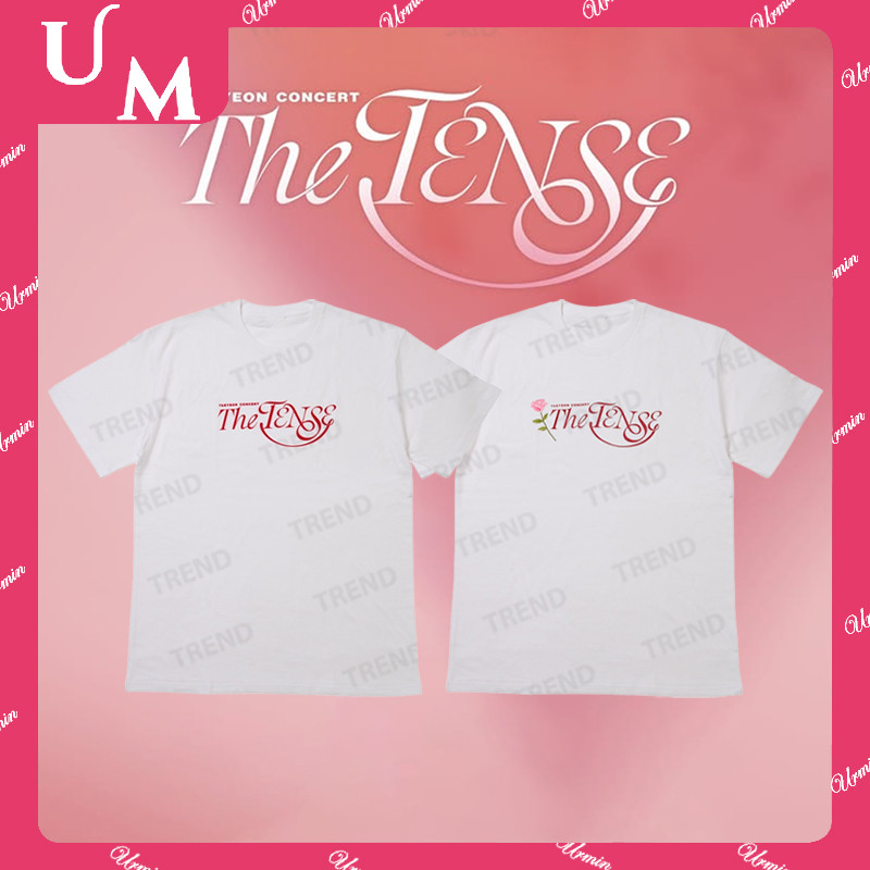 TAEYEON Concert 'The TENSE' Merch Áo thun Cotton cỡ lớn Xu hướng thời trang nam nữ Hàn Quốc dáng rộn