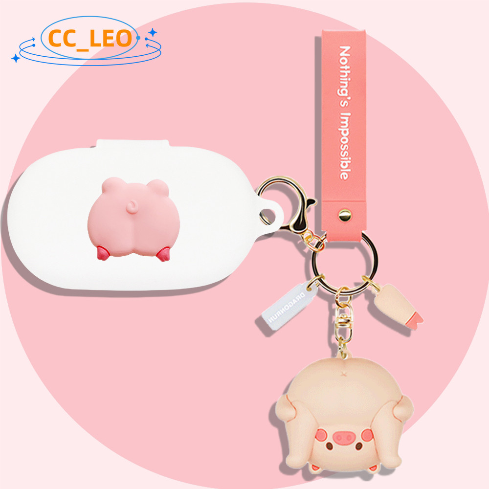 Case for Sony WF-C710N Cartoon Plush Duck Keychain Sony WF-C710N Cute Astronaut Shiba Inu Silicone S