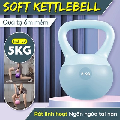 [Mall]-BG- Q312- 5KG- Tạ chuông mềm tập Squats hông và cánh tay,Tập tại nhà an toàn cho mọi người