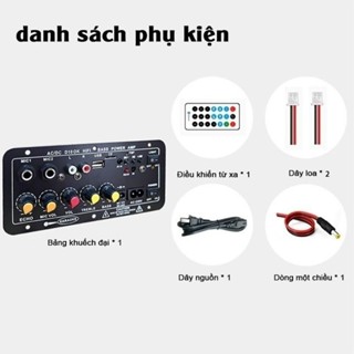  Mạch loa kéo D10 Bluetooth 5.0 hát Karaoke dùng điện 12V 24V 220V  Tặng kèm đủ phụ kiện - Điện tử Phương Huy- 