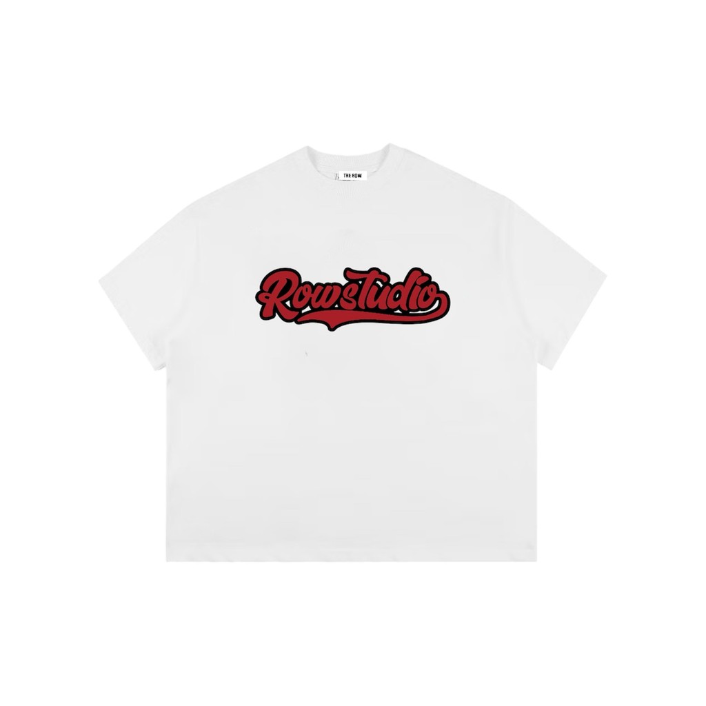 Áo Thun Big Boxy Local Brand THEROW Tay Ngắn Cotton " LOGO VIỀN " Unisex Nam Nữ | BigBuy360 - bigbuy360.vn