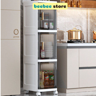  Tủ Bếp Đựng Đồ Đa Năng Kệ Bếp Thiết Kế Sang Trọng Tủ Nhựa Có Bánh Xe Di Chuyển Tiện Lợi TUN006 