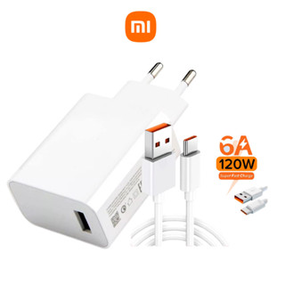 Bộ Sạc Nhanh Xiaomi 120W, Bộ Sạc Nhanh Xiaomi 67W sang Cáp Sạc 6A Type C , Mi Charge Turbo Siêu Nhanh Không Nóng
