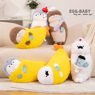    Duoai  Cross-dressing Seal Series Plush Toy Seal Tempura Fried Tôm Biển Otter Biến thành y tá Đầu bếp Họa sĩ Quà tặng cho bạn bè Quà tặng sinh nhật Đồ chơi Danbao 