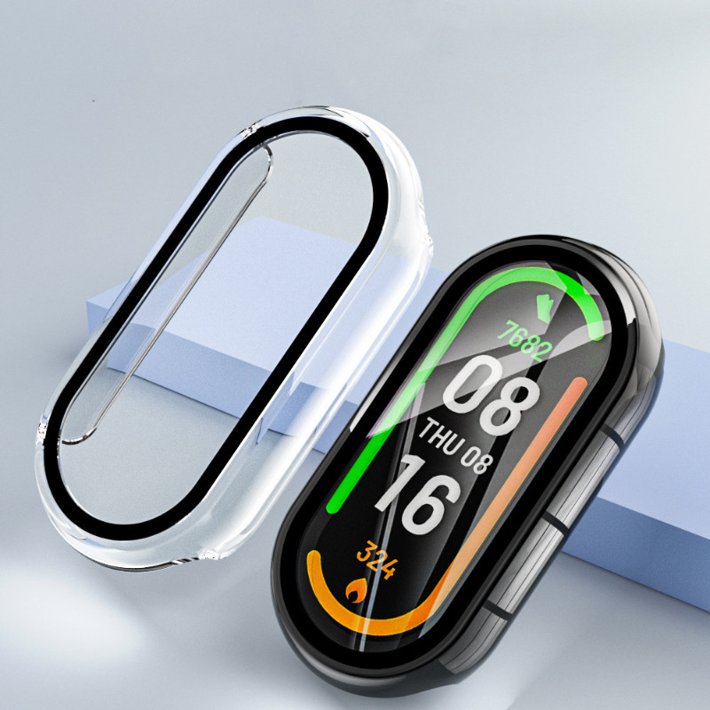 Xiaomi Band9 Band9Pro Band8 Band8Pro PC cứng sang trọng + Phim kính cường lực Vỏ đồng hồ chống sốc c