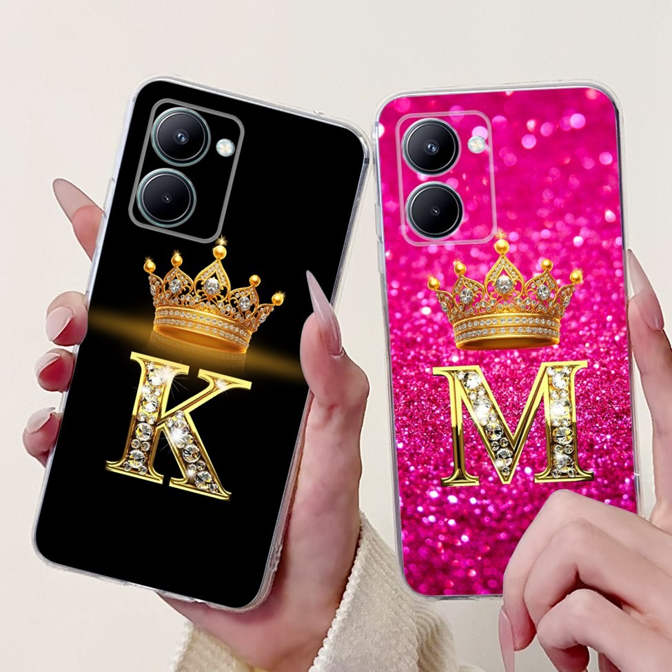 Dành Cho Realme C33 Ốp Lưng RMX3624 Rõ Ràng Thẩm Mỹ Sang Trọng Chữ A-Z Ốp Lưng Mềm Cho C33 Realme C 