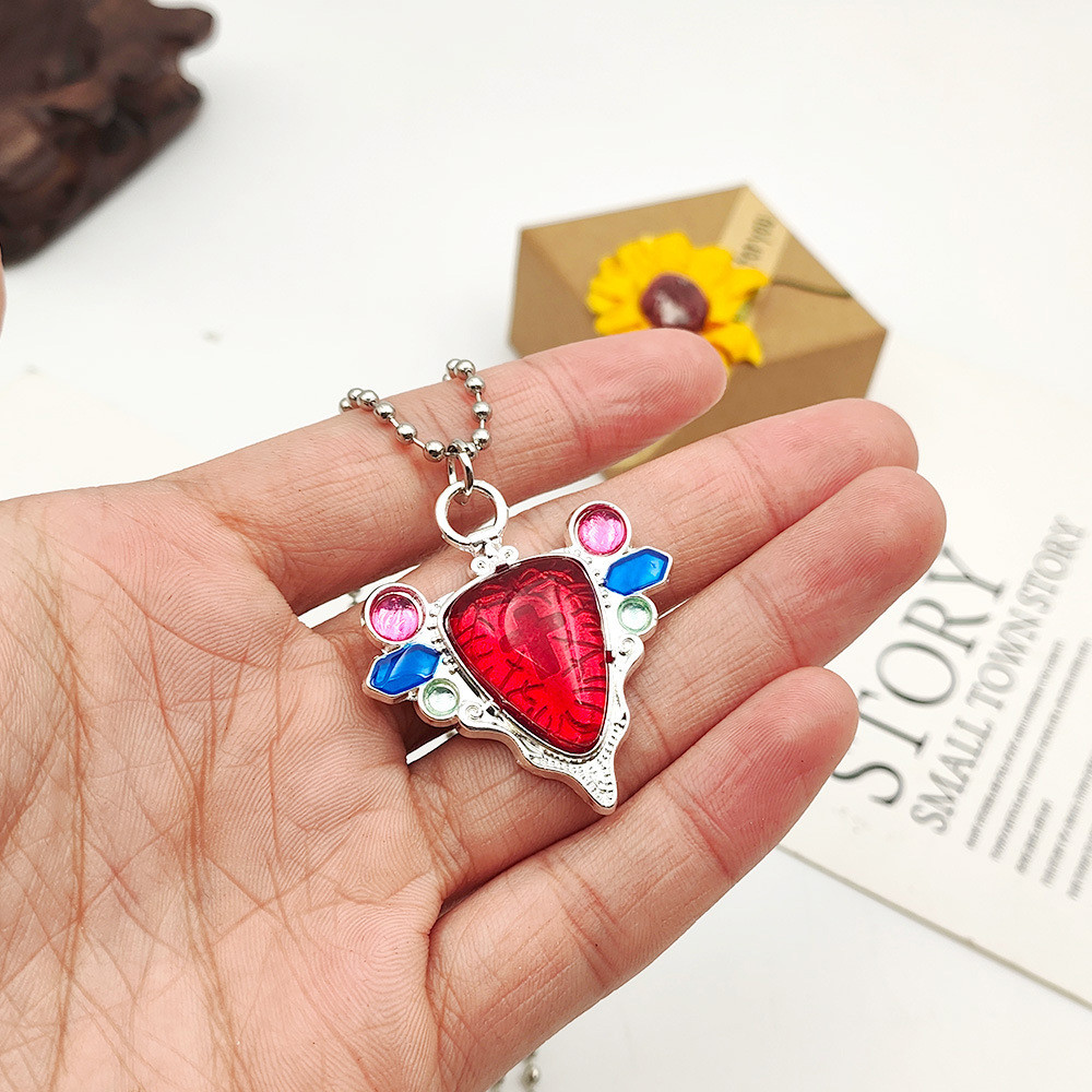 Anime JOJO Kỳ Dị Phiêu Lưu Aizhe Redstone Vòng Cổ Joseph Cosplay Phụ Kiện Mặt Dây Chuyền Trang Sức Đ