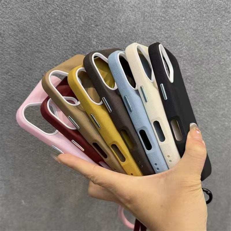 [Có Vòng Tay] Ốp Điện Thoại Chống Sốc Màu Trơn Mờ Sang Trọng Cho IPhone 16 15 Pro Max 14 13 12 11 16 Plus Vỏ Bảo Vệ Camera Ốp Lưng Cứng Bao Gồm Tất Cả IPhone | BigBuy360 - bigbuy360.vn