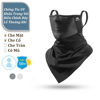 ASUN Khẩu Trang Vải Che Mặt Cổ Chống Nắng UV Thoáng Khí Có UV Neck Mask Dây Điều Chỉnh Co Giãn Thấm Hút Mồ Hôi Tốt
