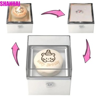 Hộp đựng nhẫn lật gấu SHANHAI, Quà tặng bạn gái Valentine Hộp quà tặng bánh Mini, Hộp lưu trữ trang sức trưng bày nhẫn dễ thương Hộp đựng quà tặng sinh nhật cho người yêu