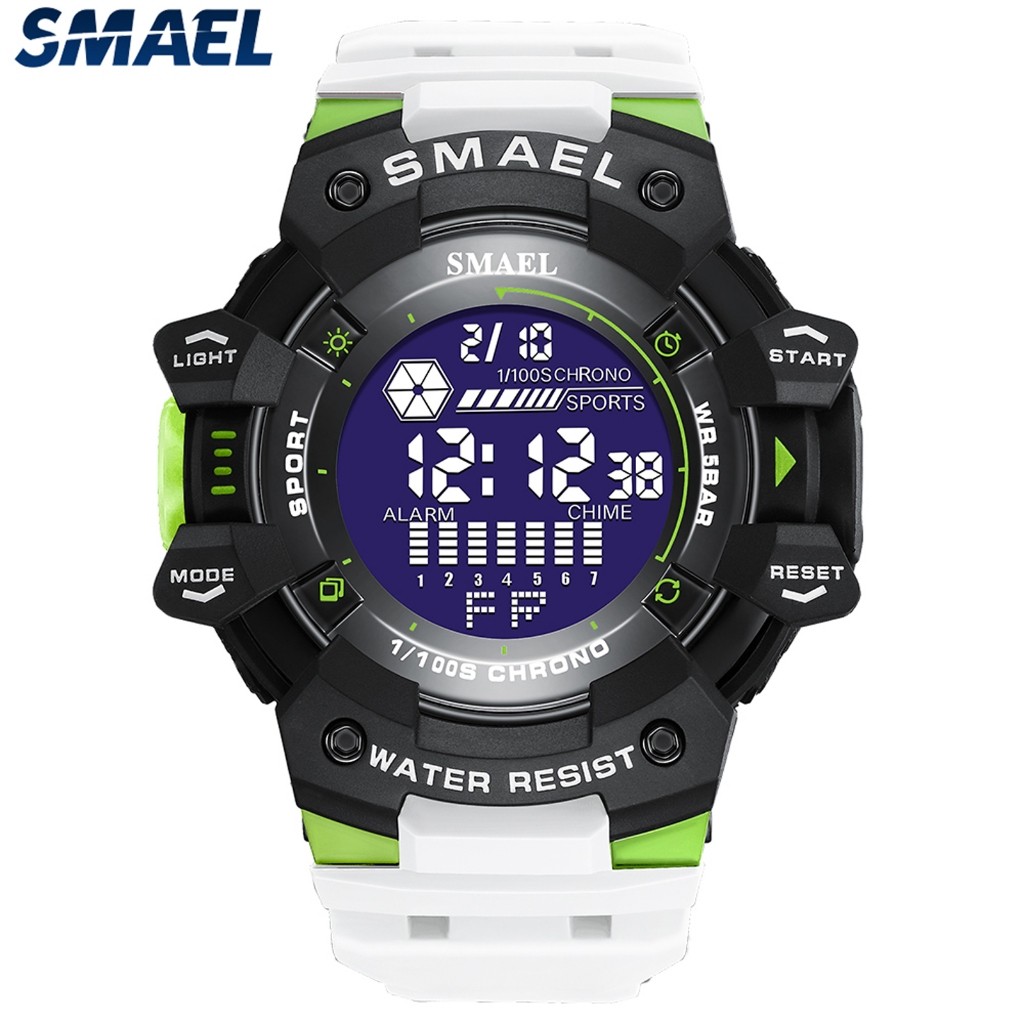SMAEL 8050 Digital watch Thường xuyên không chống thấm 8050 màn hình báo động đêm