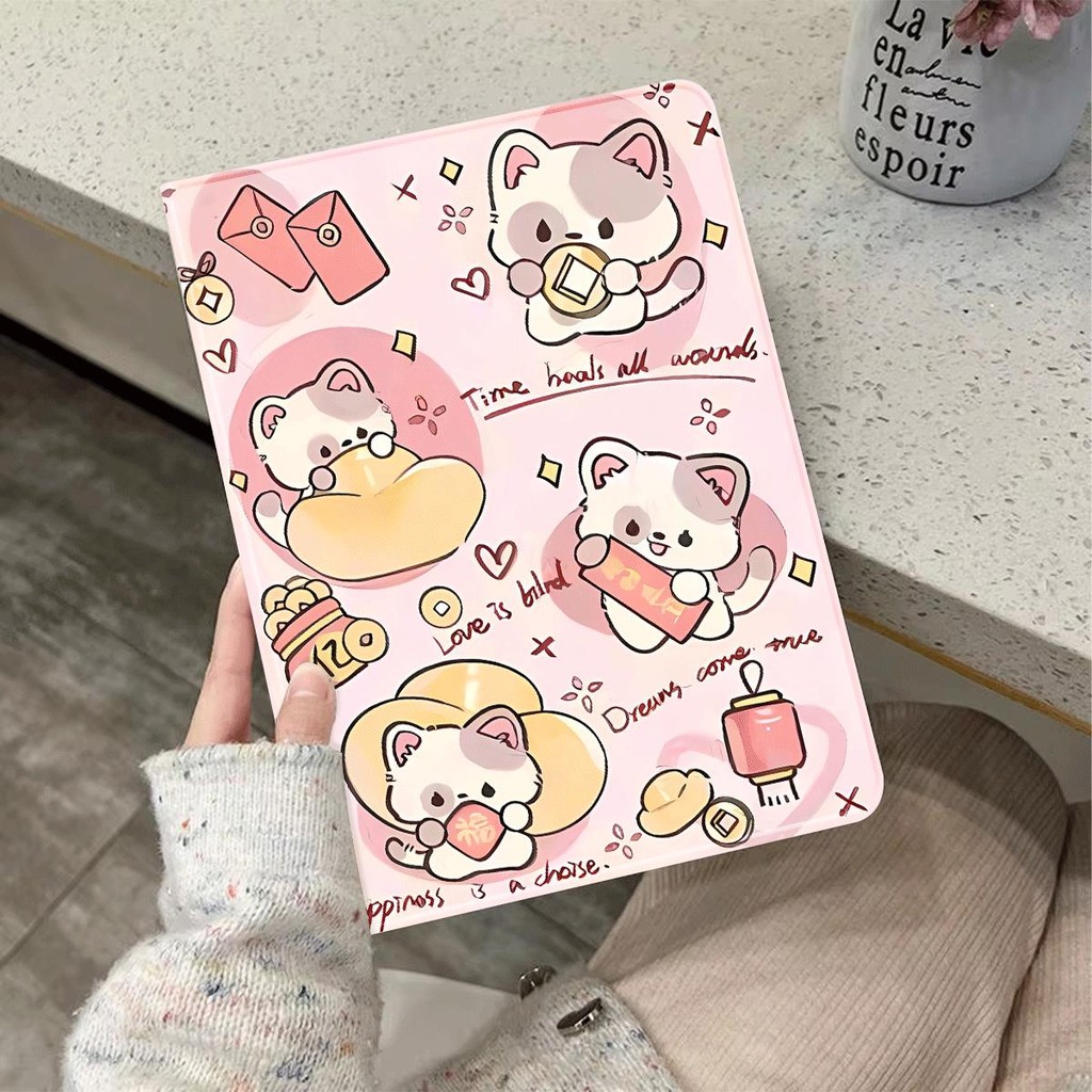 Ốp Bảo Vệ Phong Cách Sách Thích Hợp Cho iPad Gen 11 Air 6 Air 4 Gen 5 Air 7 Air 2 Air 3 Gen 7 Gen 8 