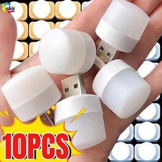 Đèn LED đọc sách Mini USB 5 / 10 Cái - Ánh sáng ấm áp mềm, Bảo vệ mắt, Sạc dự phòng