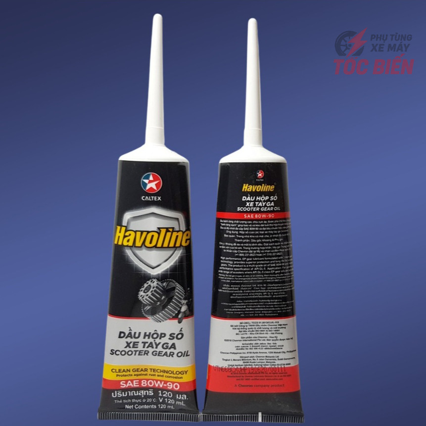 Dầu Lap Xe Ga Caltex Havoline Scooter Gear Oil 80w90 [Chính Hãng ] - Dầu Nhờn Hộp Số Cho Xe Máy - Tố
