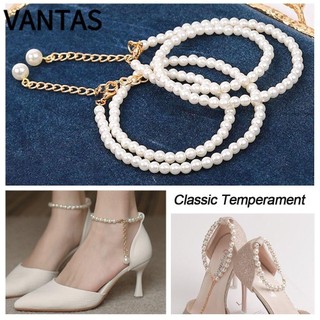 VANTAS   Dây Đeo Mắt Cá Chân Dạng Chuỗi Xích Có Thể Điều Chỉnh Chống Trượt Cho Giày Cao Gót