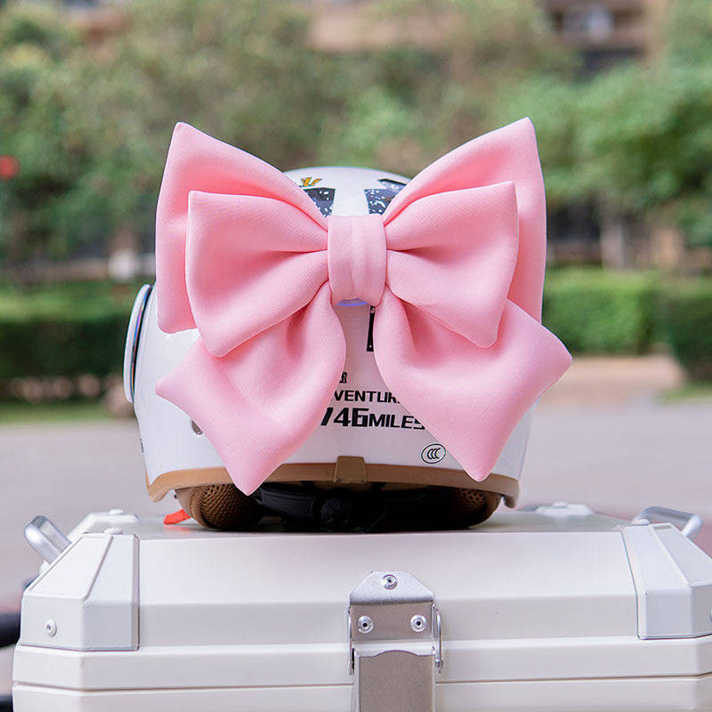 【Ready Stock】 Helmet Decoration Bow Motorcycle Electric Car Motorcycle Decoration Riding Accessories