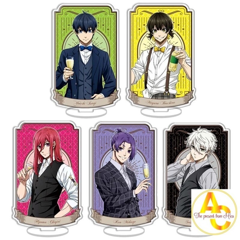 Mô hình Standee Blue Lock Isagi Nagi Meguru Chigiri Reo Sae Itoshi Rin Baro 25 Phụ kiện trang trí để