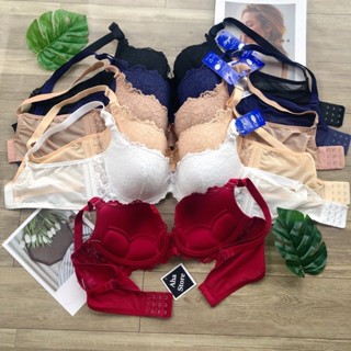 Áo Ngực Ren Có Gọng Đệm Lót Mút Mỏng 1cm Nâng Ngực Có 3 Móc Cài Bản Lưng To Che Mỡ Lưng Hàng Boya Chuẩn Loại 1 LINHSHOPI