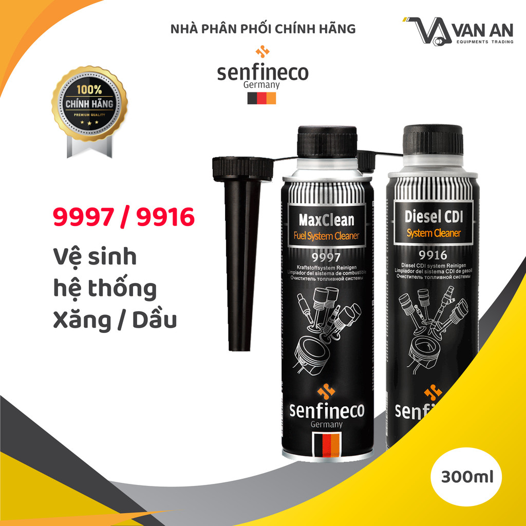 9997/ 9916 Dung dịch vệ sinh hệ thống, phun và xả SENFINECO ĐỨC