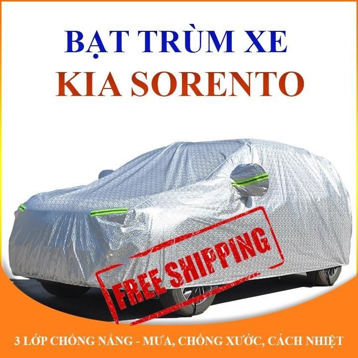 Bạt che phủ xe ô tô 7 chỗ Kia Sorento chống nắng mưa - bạt trùm xe ô tô 3 lớp chống nóng không thấm 