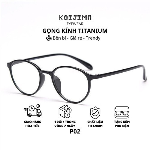 Gọng kính nhựa thời trang siêu rẻ P02