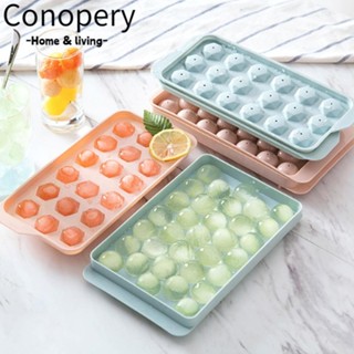 Máy làm đá viên CONOPERY, Quả bóng đá có nắp Khay đá viên mùa hè, cấp thực phẩm tự làm đông lạnh nhanh DIY Maker Hộp đá nhà bếp