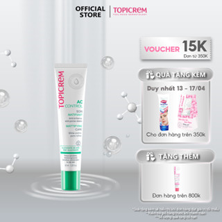 Kem dưỡng ẩm giảm bóng nhờn cho da dầu mụn TOPICREM AC CONTROL MATTIFYING CARE 40ml