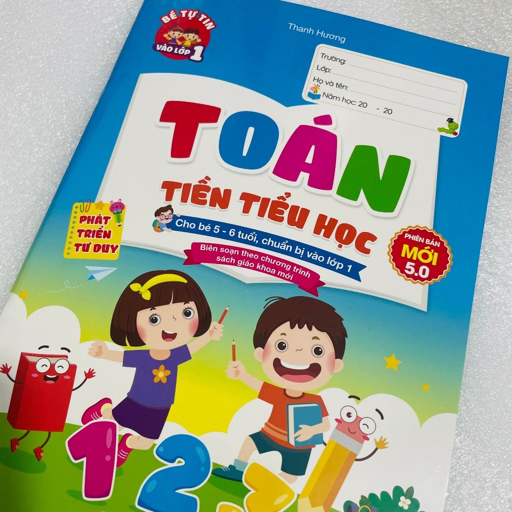 Học Liệu Toán Tư Duy Toán Tiền Tiểu Học MESAU.KIDS Dành Cho Trẻ Mầm Non Tiểu Học 4-6 Tuổi Viết Xóa Đ