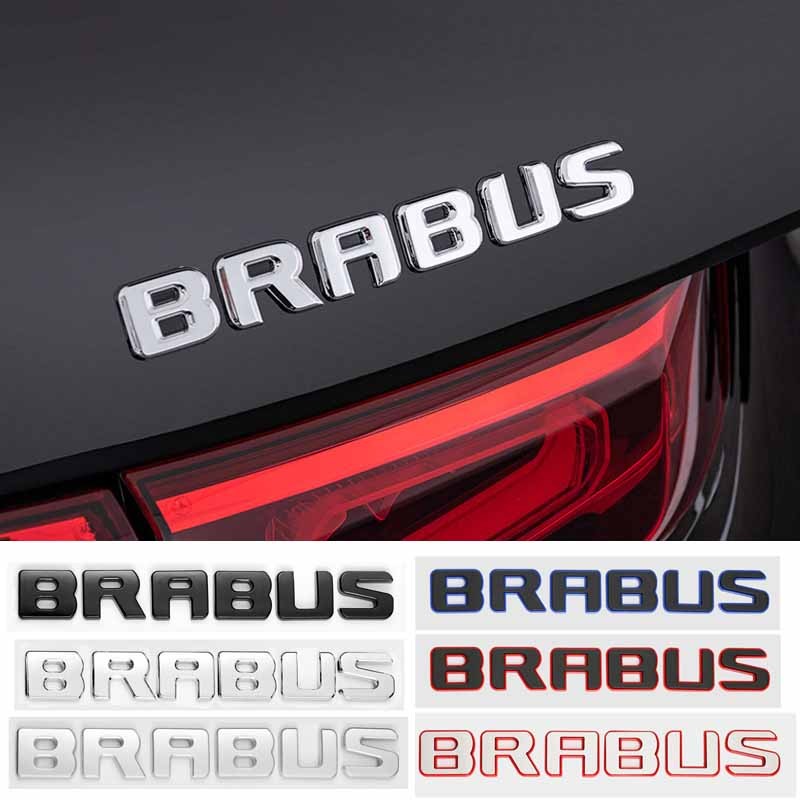 ABS Tự Động Chữ Cái Thìa Viền Huy Hiệu Kofferbak BRABUS Biểu Tượng Miếng Dán Voor Mercedes AMG C43 E