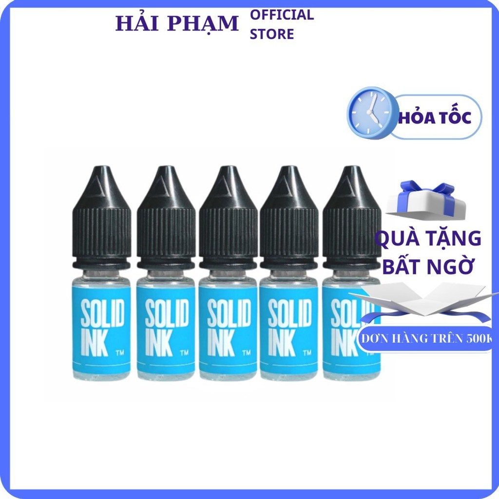 Nước Pha Mực Solid INK 10ml Chính Hãng, Dung Dịch Pha Mực