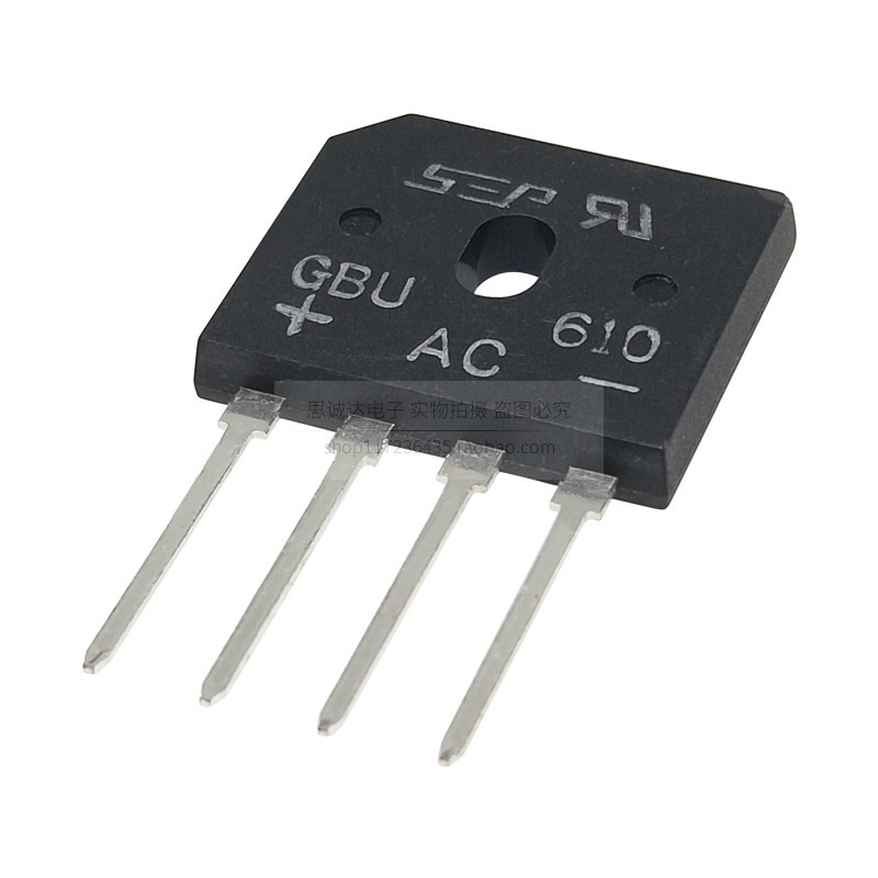 GBU406 GBU408 GBU410 GBU606 GBU608 / 610 / 808 / 810 / 1010 / 1510 / 2510 Cầu chỉnh lưu hoàn toàn mớ