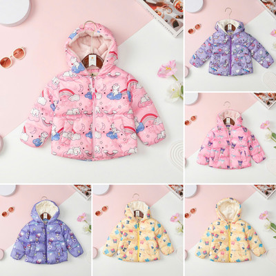 Áo phao siêu ấm LITIBABY trần bông hình họa tiết size 2 tuổi đến 10 tuổi