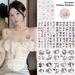 Phim Hoạt Hình Hình Dán Hình Xăm Kawaii Sanrio Hello Kitty Chống Thấm Nước Hình Xăm Thời Trang Tạm Thời Dán Hình Xăm