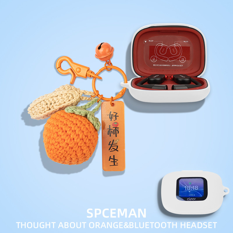 For Cleer ARC III Case Silicone Soft Case Cute Piggy Astronaut Keychain Pendant Cleer ARC III ANC Sh