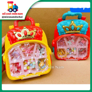 Đồ chơi vali phụ kiện kẹp dây cột tóc siêu xinh xịn đẹp cho bé gái